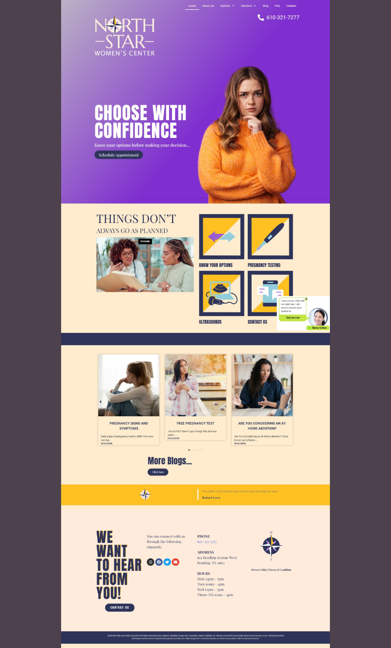 North Star Women's Center Website